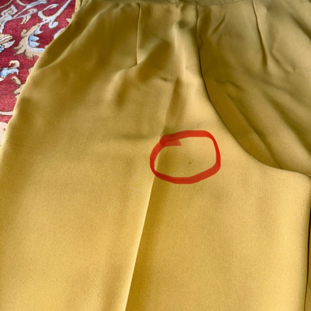RACHEL Rachel Roy Mustard Wide Leg Jumpsuit - Picture 10 of 11